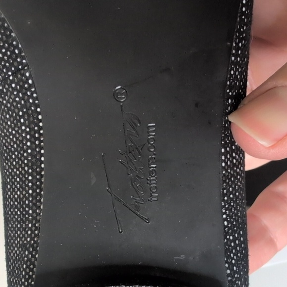 Trotters Size 7 Harlowe In Black Microdots, NEW - Picture 8 of 13